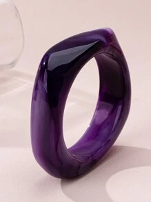 1 pièce Bracelet jonc en résine coloré et élégant de style vintage pour femmes