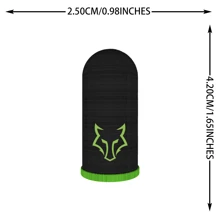 4 Pares de Mangas de Dedo de Fibra de Carbono com Mangas de Dedo do Polegar em Formato de Raposa, Capas de Dedo Sem Costura à Prova de Tela de Toque, Antitranspirante e Respirável, para Cozinha, Banheiro, Casa, Fornecedores Domésticos