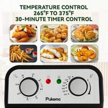 Deep Fryer With Basket, 4.2 Qt Stainless Steel Electric Deep Fryer 1650W Oil Fryer Pot With Temperature Control Cool Touch Sides Silver