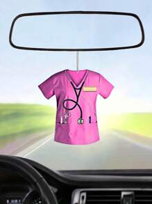 1 Pieza Accesorio De Llavero Colgante De Árbol De Navidad Para Coche En Diseño De Uniforme De Enfermera Acrílica