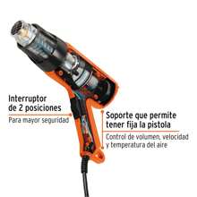 Pistola De Calor Profesional 1500 W Truper 17279 - Naranja - Ver 3