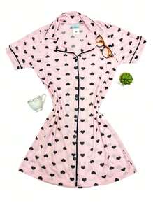 Women Nightgowns & Sleepshirts - Dusty Pink - View 5