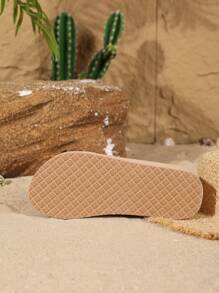 Open Toe Slip On Espadrilles For Women Comfy Soft Casual Flat Slide Sandals Criss Cross Non-Slip Beach Sandals