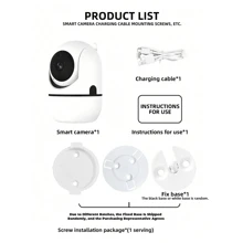 Câmera Sem Fio WIFI de 8MP 5MP HD 1080P para Segurança Interna e Externa, com Opções de Dual-Band 2.4G+5G WIFI e 2.4G WIFI, Função PTZ, Detecção de Movimento por IA, Rastreamento Automático, Alarme, Visão Noturna Colorida, Holofote, Rotação Panorâmica de 360 Graus