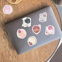 44 Stücke (22*2) Farb-Bubble Aufkleber, selbstklebende Aufkleber im handbemalten, minimalistischen Stil, dekorative Aufkleber in exquisiter und schöner Stil. Geeignet für Fotoalben, Tagebücher, Tassen, Laptops, Handy