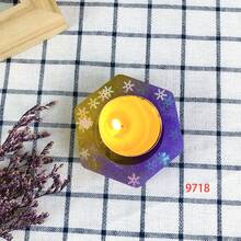 Hexagon Single-Hole Candle Holder Crystal Resin Mold - XY9718 - View 6