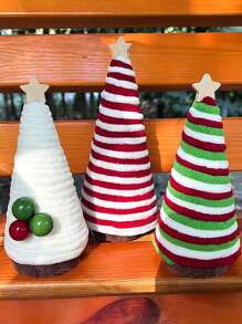 1pc, Mini Artificial Christmas Tree, Multi-Color Simulation Christmas Pine Tree Set, Festive Holiday Ornaments, Home Room Tabletop & Shelf Decor, Christmas Holiday Decor Accessory,Christmas - Multicolor - View 8