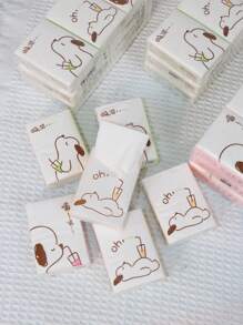 9 包小狗印花迷你面巾纸包，便携又可爱，厨房，浴室，家居，家居用品供应商 - 棕色 - 查看 2