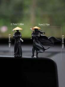 1pc Ancient Style Samurai Decoration Figurine For Computer, Desktop, Car, Home Best