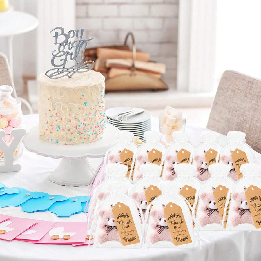 15pcs Mini Plush Bears Gift Little Pocket Bear Decorations, Include