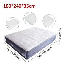 180 X 240 X 35cm Mattress Dust Cover Bag, Double Layer 8 Microns Plastic Film Bag, Extra Large Moving Dust-Proof And Moisture-Proof Bag, Furniture Dust Cover Sofa Bed Protector For Home