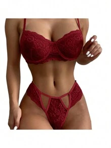 Women Sexy Lingerie Sets - Red - View 4