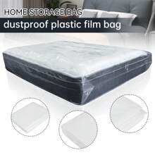 180 X 240 X 35cm Mattress Dust Cover Bag, Double Layer 8 Microns Plastic Film Bag, Extra Large Moving Dust-Proof And Moisture-Proof Bag, Furniture Dust Cover Sofa Bed Protector For Home