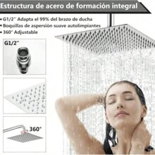 Accesorios de baño, cabezales de ducha fijos - 40CM - Ver 2