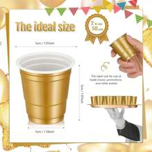 20/50 piezas Vasos de chupito de plástico de 2 onzas, mini vasos desechables de 2 onzas para bodas, fiestas de graduación, cata de cervezas, aperitivos (multicolor), Navidad