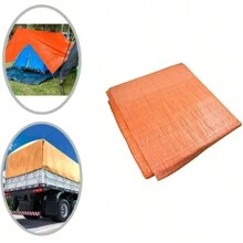 Lona Laranja Impermeável Piscina Forro Cobertura 100 micras Proteção Chuvas 3x2 Metros - Laranja - Visão 2