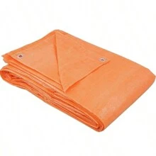 Lona Laranja Impermeável Piscina Forro Cobertura 100 micras Proteção Chuvas 3x2 Metros - Laranja - Visão 1