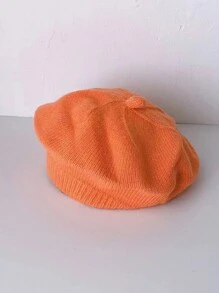 1pc Baby Knitted Beanie Hat, Infant Warm Cap For 6 Months - 2 Years Old, Spring Autumn Winter - A Knitted Beret - View 17