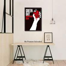 1 Pc - Music Poster (American Idiot - Album Cover) Poster... Suitable For Home Decoration Summer Decoration,The Best Gift For Friends No Frame,Home Decor ,Room Decor,Wall Decor Gifts Birthday Graduation