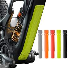 ENLEE 1 pieza Protector de cuadro de bicicleta de montaña ENLEE de material suave de PVC, protector de tubo inferior con cinta 3M, durable y resistente al desgaste, ligero, tira antichoque universal para bicicleta de montaña y de carretera, fácil de instalar