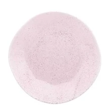Ryo Pink Sand Decorated Porcelain Deep Plate 22.5cm For Pink Oxford Broth Soup - Baby Pink - View 1