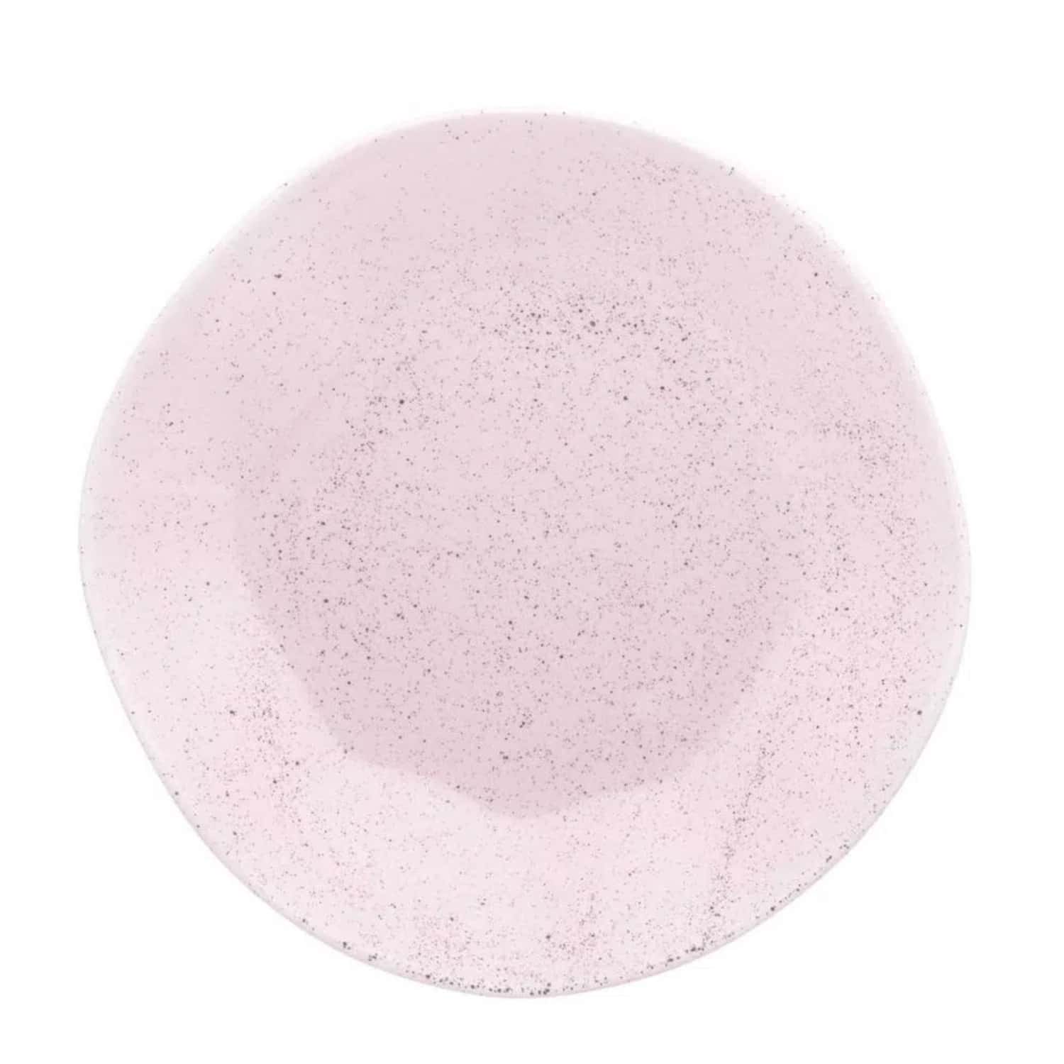 Ryo Pink Sand Decorated Porcelain Deep Plate 22.5cm For Pink Oxford Broth Soup - Baby Pink - View 1