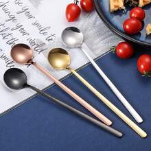 Stainless Steel Coffee Spoons,Stirring Spoons, Cocktail Stirring Spoons For Coffee Tea Dessert Cake Ice Cream Cappuccino