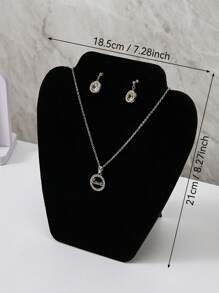 1pc Foldable Necklace Display Board, Portable Jewelry Display Stand For Home Organization, Showcase Display Gifts Women Girls