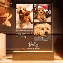 Personalized Couple Collage Photo LED Night Light, Custom Acrylic Photo Lamp With Text, Photo Collage LED Light, Romantic Gifts For Anniversary, Wedding, Birthday, Valentine's Day, Unique Gift For Wife/Girlfriend/Friend, Husband/Boyfriend, Bedroom Decor