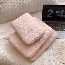 1pc Fashionable And Simple Plaid Anti-Collision 11-Inch Tablet Inner Bag 13-Inch 14-Inch 15-Inch Hand File Bag Laptop Bag Back To School