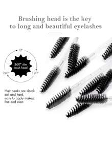 HMQ beauty Zestaw do makijażu 80 elementów Narzędzia do rzęs Jednorazowy mikro pędzel Pędzel do ust Pędzel do eyelinera Spinka do włosów Pędzel do brwi z pudełkiem Salon kosmetyczny Salon Makijaż Podstawowe podstawowe narzędzia