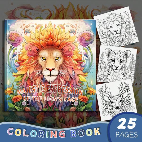 1 Pc Perfect Picture And Line Coloring Book Original Upgraded Paper Thickened 25 Pages Coloring Books Gift For Holiday Birthday Party Relieve Stress Kill Time Graffiti Painting Drawing Art Book Back To School,Mother's Day,Mom's Gift,Back To School,School Supplies