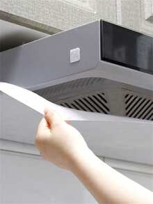 1roll Kitchen Reusable Anti-Oil Fume Extractor Filter Paper, Non-Woven Fabric Oil Fume Filtering Membrane - White - View 5