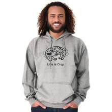 Dog Chase Tail Funny Pet Owner Hoodie Sweatshirt Men - Sport Grey - View 1