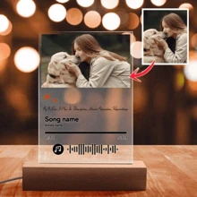 A Personalized Song Couple Collage Photo LED Night Light, Personalized Acrylic Night Light With Photos And Text, Customized Photo Lamp, Personalized Photo Collage LED Light, Couple Picture Frame, Personalized Photo Collage Gift, Bedroom Night Light, Birthday Gift, Couple Gift, Unique Wedding Gift, Anniversary Gift, Gift For Wife/Her/Girlfriend/Friends, Gift For Him/Boyfriend/Husband - Upload A Picture For A Personalized Birthday Present, Souvenir, Or Special Occasion Celebration.