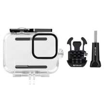Puluz PULUZ For GoPro HERO12 Black /11 Black /10 Black /9 Black 60m Waterproof Housing Protective Case With Buckle Basic Mount & Screw