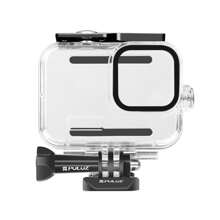 Puluz PULUZ For GoPro HERO12 Black /11 Black /10 Black /9 Black 60m Waterproof Housing Protective Case With Buckle Basic Mount & Screw