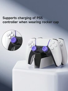 2 nắp đậy cần điều khiển bằng silicon, tương thích với PS4/Bộ điều khiển, Phụ kiện bộ điều khiển chơi game, bao gồm nắp đậy cần điều khiển PS4, nắp đậy thi đấu KTF, nắp bảo vệ cần điều khiển và nắp đậy nút FPS - nhiều màu - Xem 4