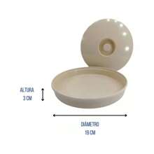 8 Tortilleros Melamina Beige 1/4 Kilogramo Tavola Tortilla - Beis - Ver 3