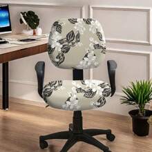 2 st överdrag till datorstolar - avtagbara och töjbara polyesteröverdrag för kontorsbord och snurrstolar - Multifärgad - Visa 9