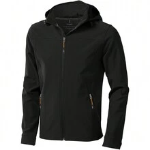 Elevate Mens Langley Softshell Jacket (Solid Black) - Black - View 1