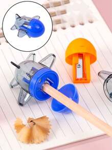 1 pieza Sacapuntas de lápiz creativo y lindo de dibujos animados, útiles escolares - Multicolor - Ver 10