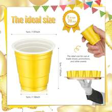 20/50 piezas Vasos de chupito de plástico de 2 onzas, mini vasos desechables de 2 onzas para bodas, fiestas de graduación, cata de cervezas, aperitivos (multicolor), Navidad