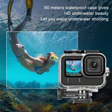 Puluz PULUZ For GoPro HERO12 Black /11 Black /10 Black /9 Black 60m Waterproof Housing Protective Case With Buckle Basic Mount & Screw