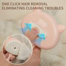 Bàn chải hơi nước cho mèo, Bàn chải hơi nước cho thú cưng 3 trong 1 có nút nhả và bình chứa, Bàn chải hơi nước cho mèo chống tĩnh điện để tẩy lông hiệu quả, Bàn chải hơi nước cho thú cưng có thể sạc lại - Nhiều màu - Xem 5