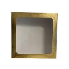 Caixa Visor Colorida Acetato Pacote com 10 unidades - DOURADO - Visão 1