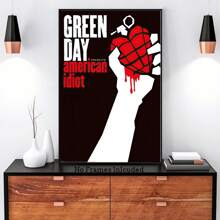 1 Pc - Music Poster (American Idiot - Album Cover) Poster... Suitable For Home Decoration Summer Decoration,The Best Gift For Friends No Frame,Home Decor ,Room Decor,Wall Decor Gifts Birthday Graduation