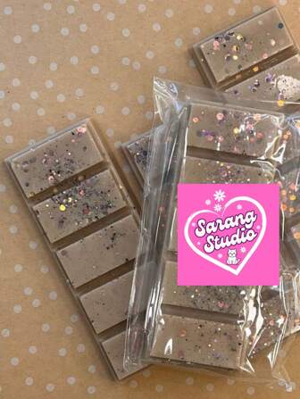 Barras wax melts cera de soya, aromáticas, variedad colores y aromas, ambientador ecológico, compatible quemadores, presentación mixta.