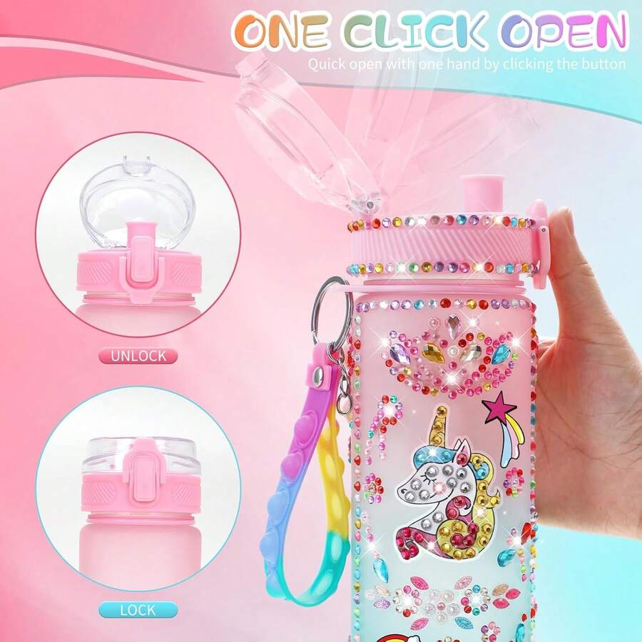 Mermaid Water Bottle Decoration Kit, Arts & Crafts DIY Toys For 3410