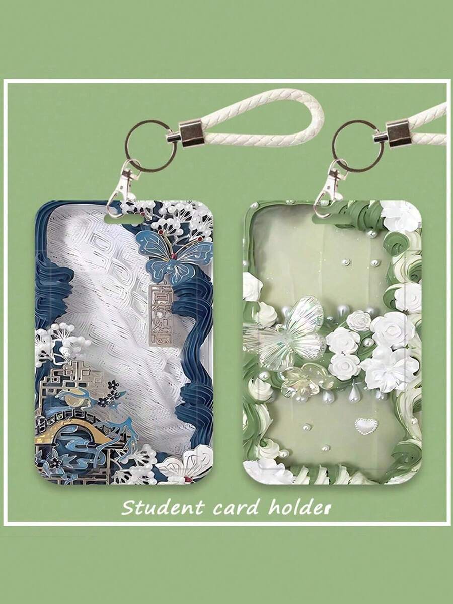 Vỏ bảo vệ 3 inch Vòng đeo tay lò xo Acrylic trong suốt Yếu tố hình bướm trong suốt Móc chìa khóa nhẹ Mặt dây chuyền có phụ kiện lò xo Tùy chọn Phụ kiện dễ thương cá nhân để sử dụng hàng ngày Ví đựng thẻ sinh viên Ví đựng danh thiếp Ví đựng thẻ tín dụng Ví đựng thẻ ID dành cho phụ nữ Ví đựng thẻ - Nhiều màu - Xem 1